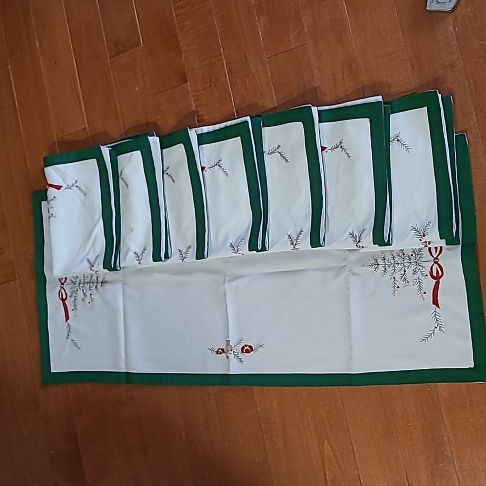 New Christmas table clothes placemats 8pcs